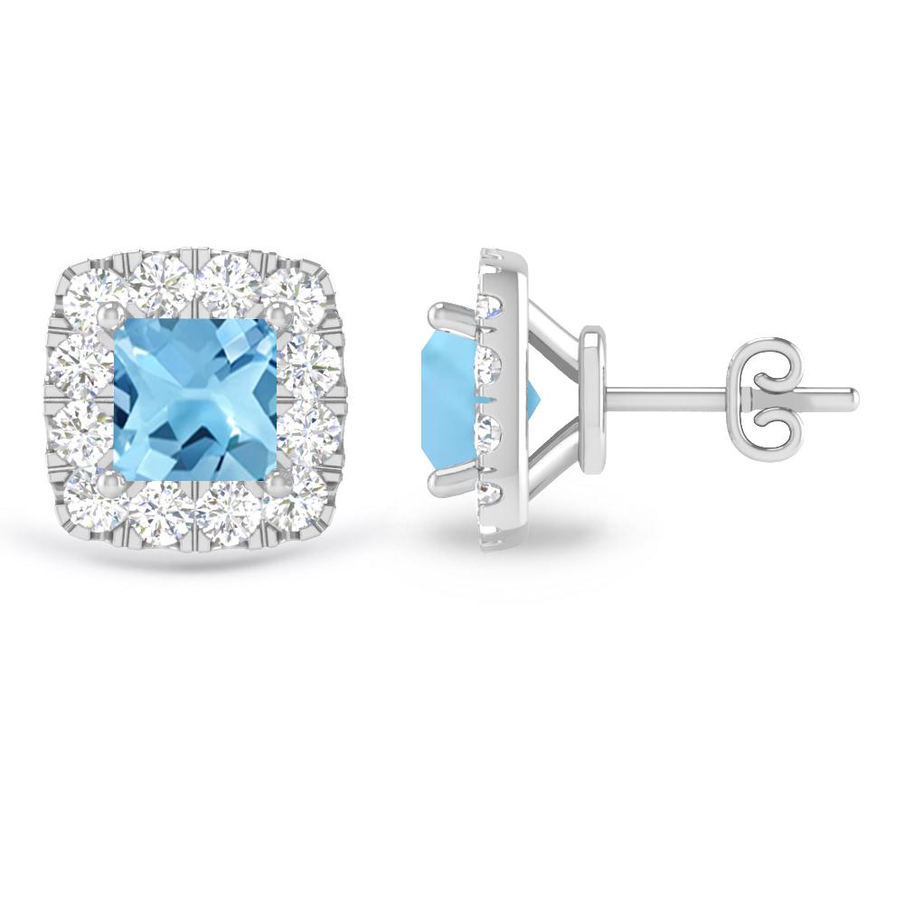 White Gold - Blue Topaz