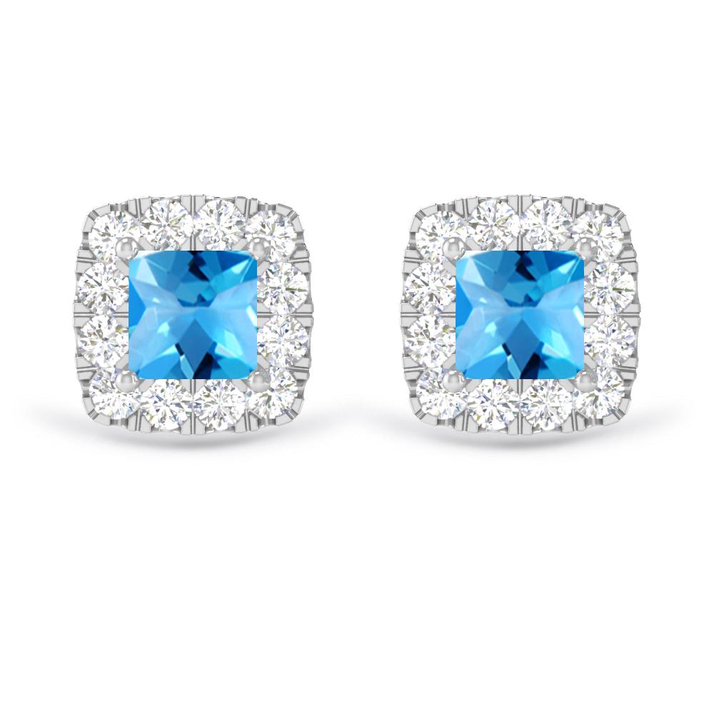 White Gold - Blue Topaz