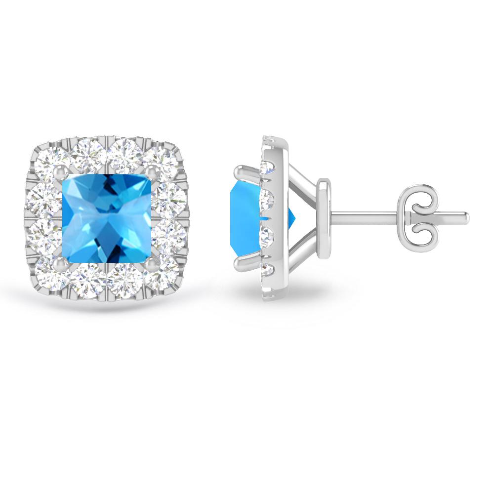 White Gold - Blue Topaz