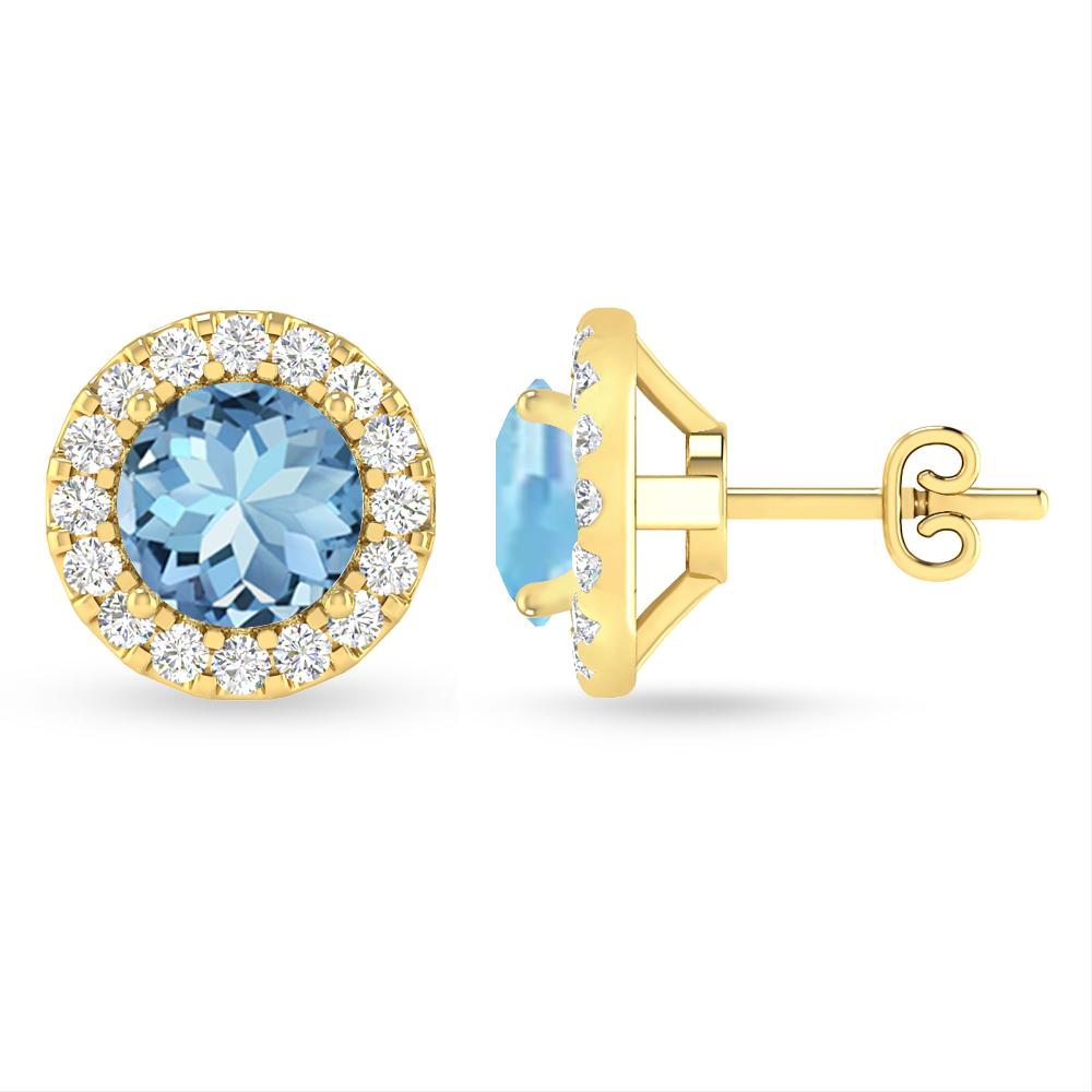 Yellow Gold - Aquamarine