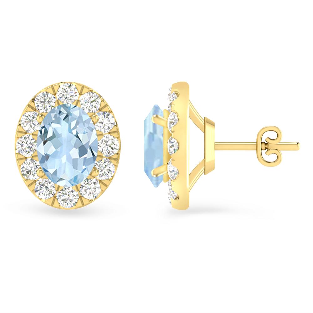 Yellow Gold - Aquamarine