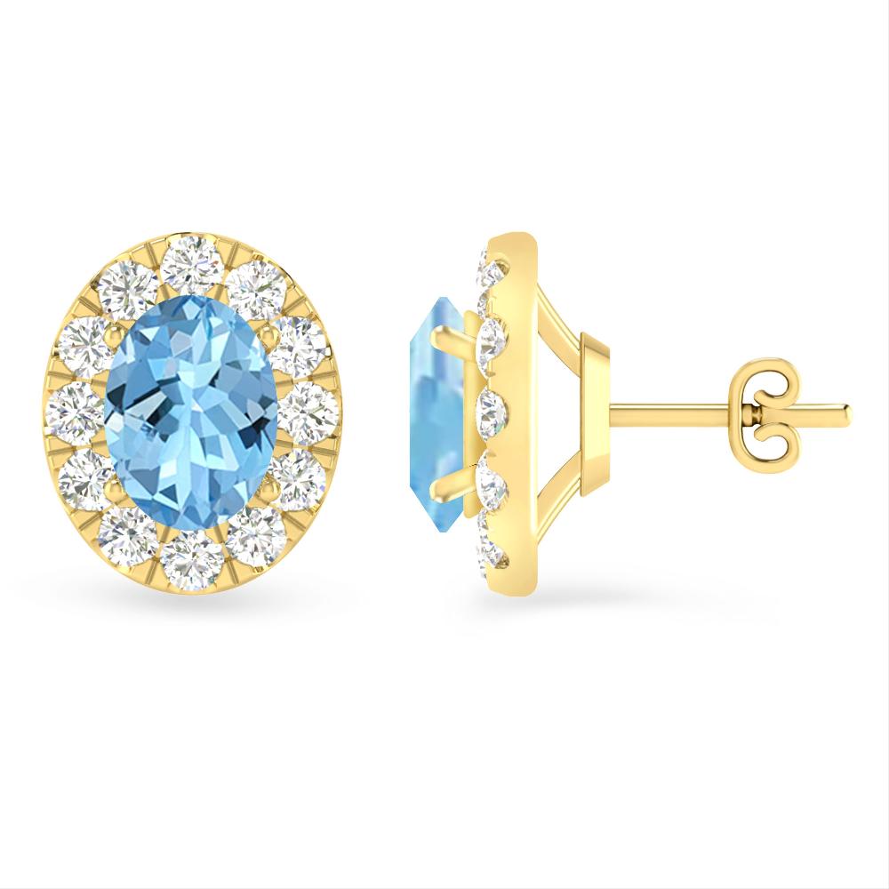 Yellow Gold - Aquamarine