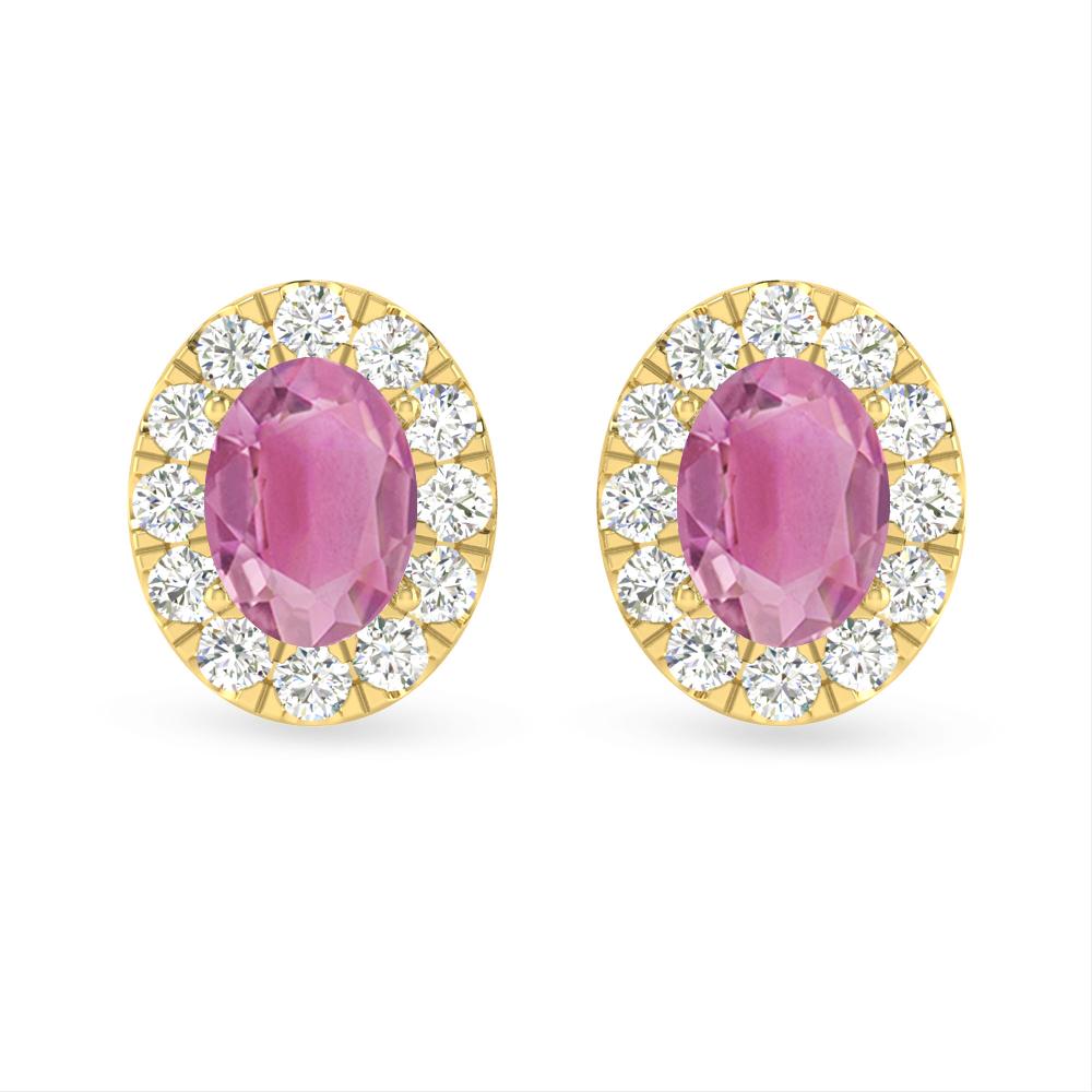 Yellow Gold - Pink Tourmaline