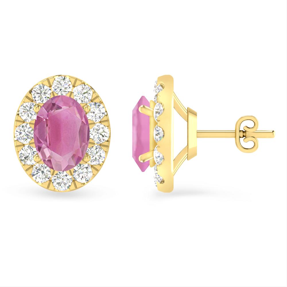 Yellow Gold - Pink Tourmaline