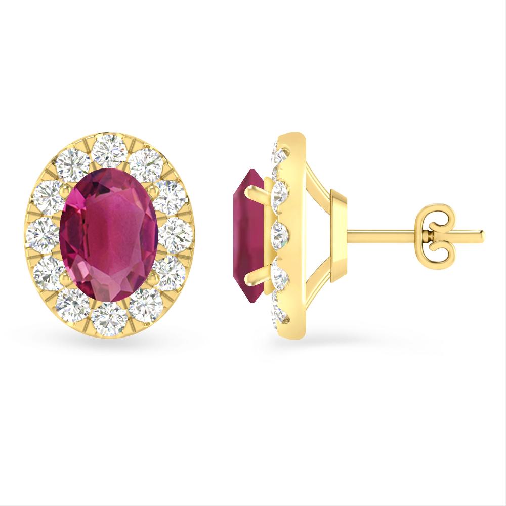 Yellow Gold - Pink Tourmaline