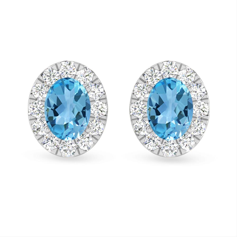 White Gold - Blue Topaz