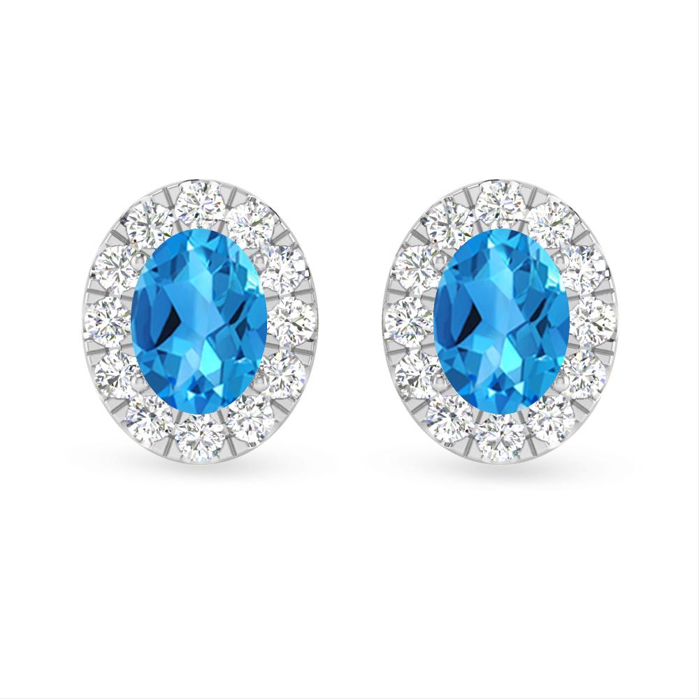 White Gold - Blue Topaz