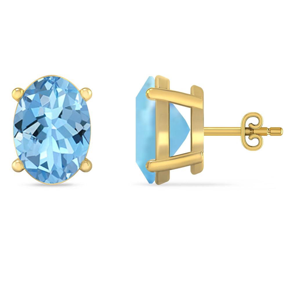 Yellow Gold - Aquamarine