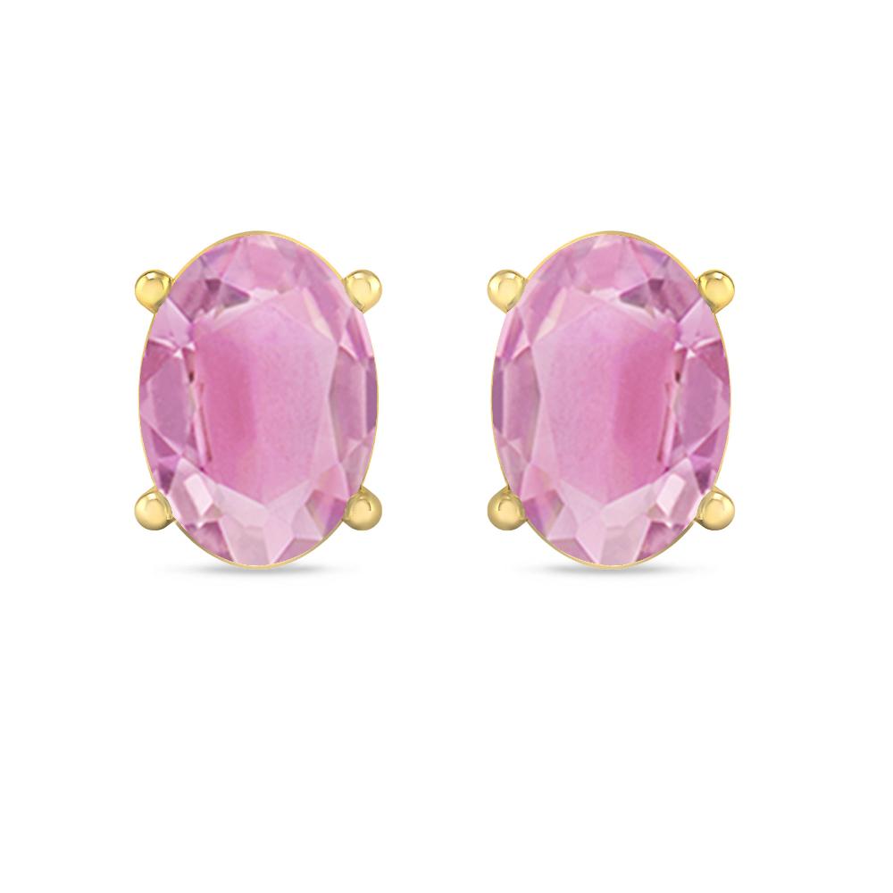 Yellow Gold - Pink Tourmaline