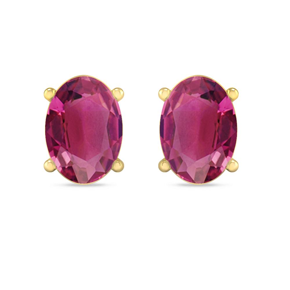 Yellow Gold - Pink Tourmaline