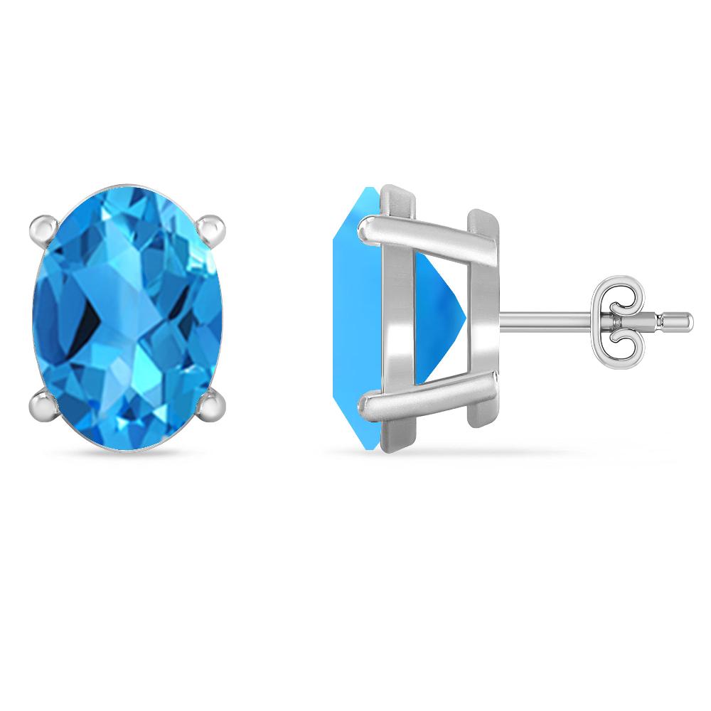 White Gold - Blue Topaz