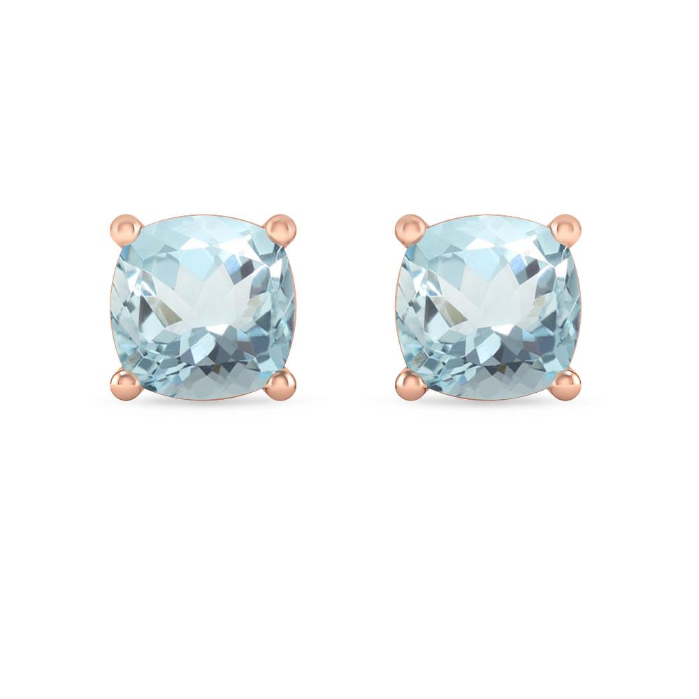 Rose Gold - Aquamarine