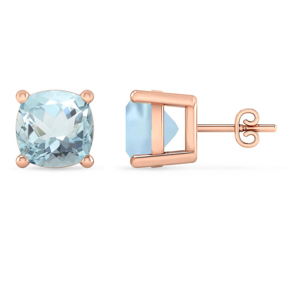 Rose Gold - Aquamarine