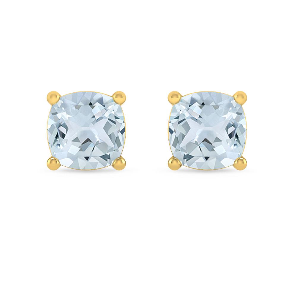 Yellow Gold - Aquamarine