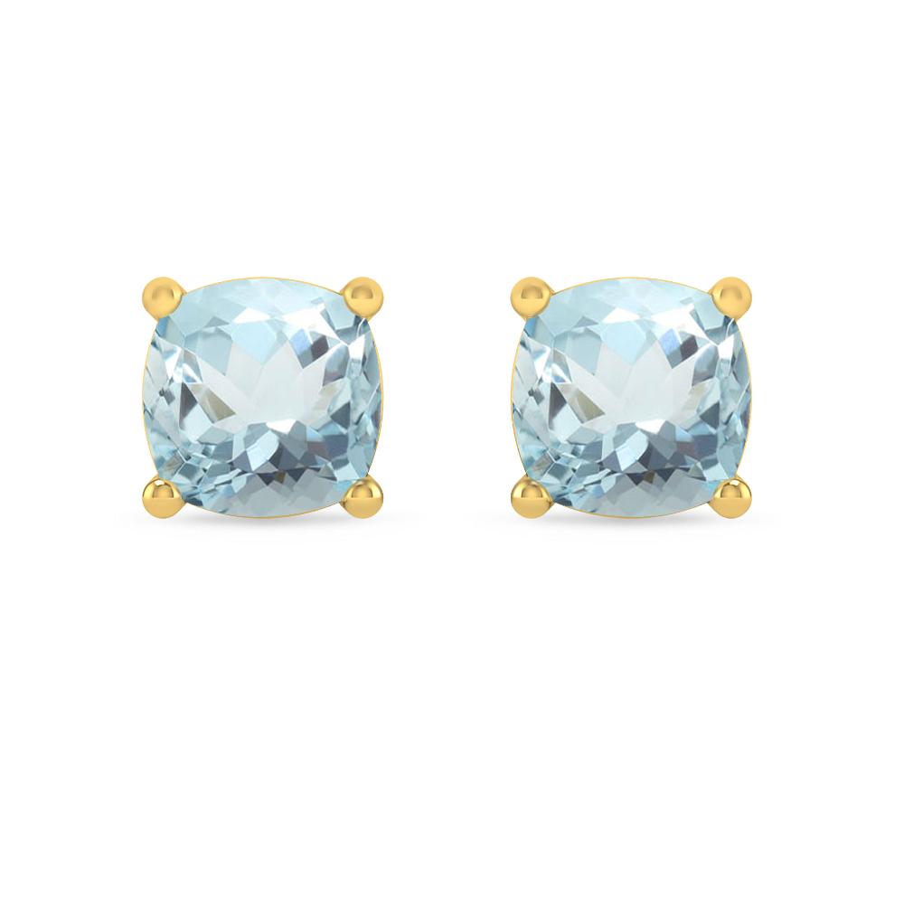 Yellow Gold - Aquamarine