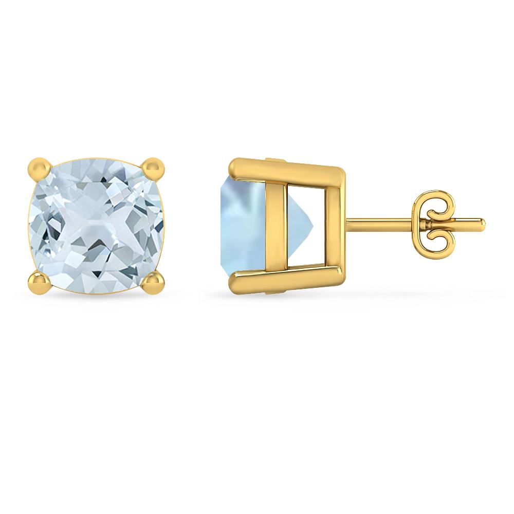 Yellow Gold - Aquamarine