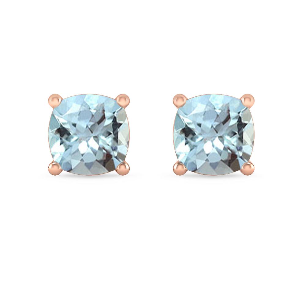 Rose Gold - Aquamarine