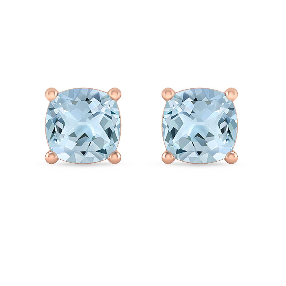 Rose Gold - Aquamarine