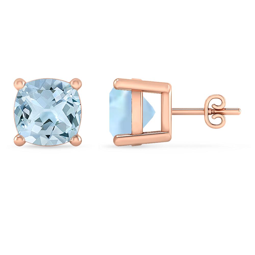 Rose Gold - Aquamarine