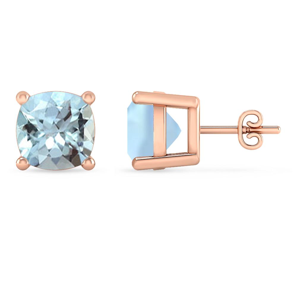 Rose Gold - Aquamarine