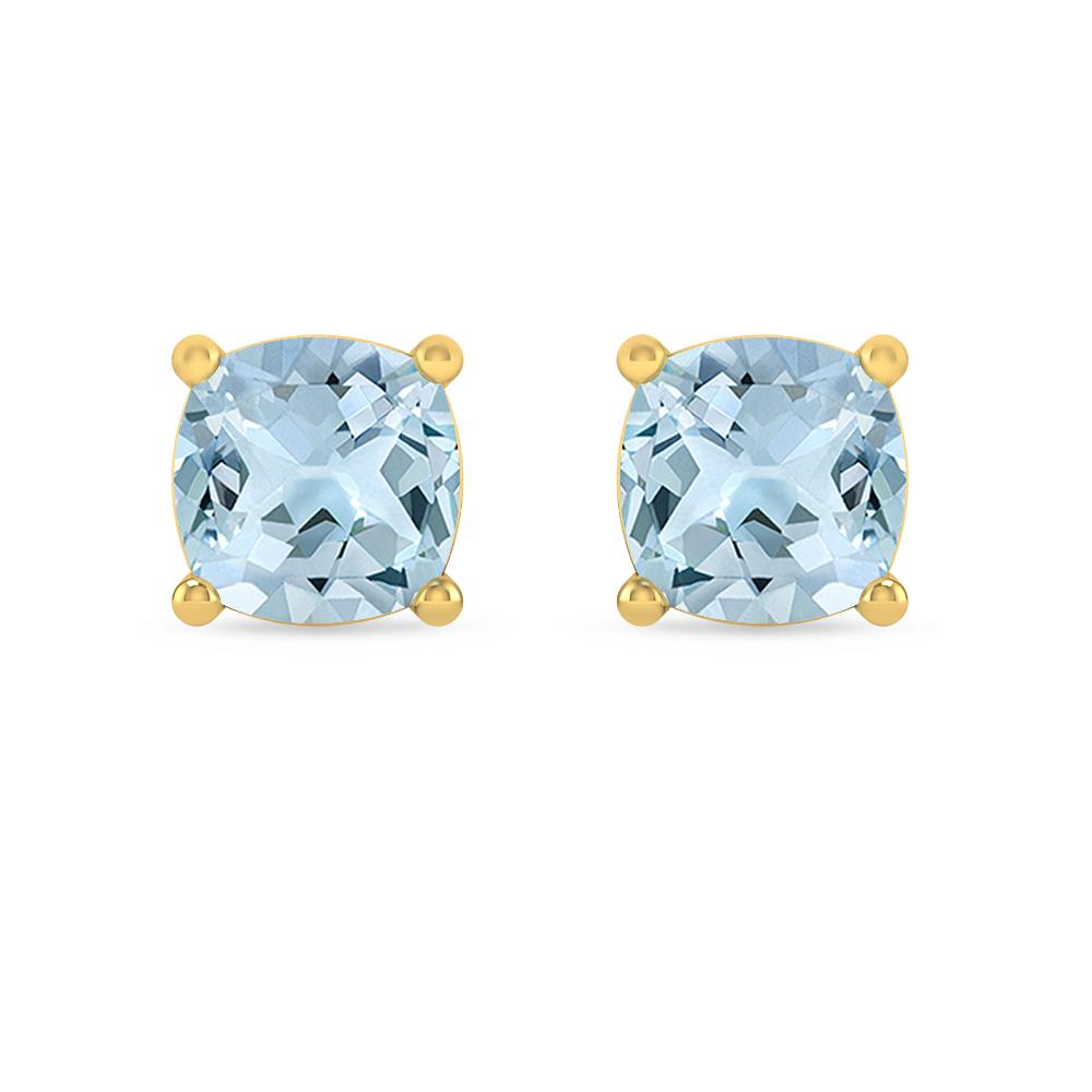 Yellow Gold - Aquamarine