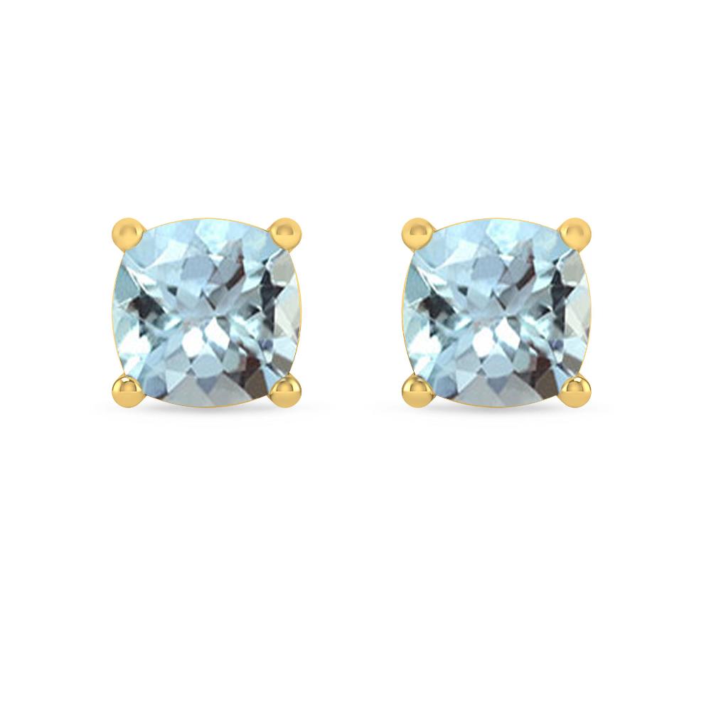 Yellow Gold - Aquamarine