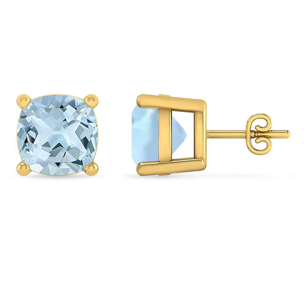 Yellow Gold - Aquamarine