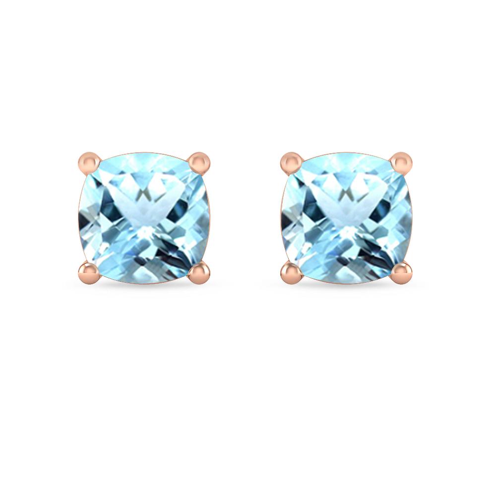 Rose Gold - Aquamarine