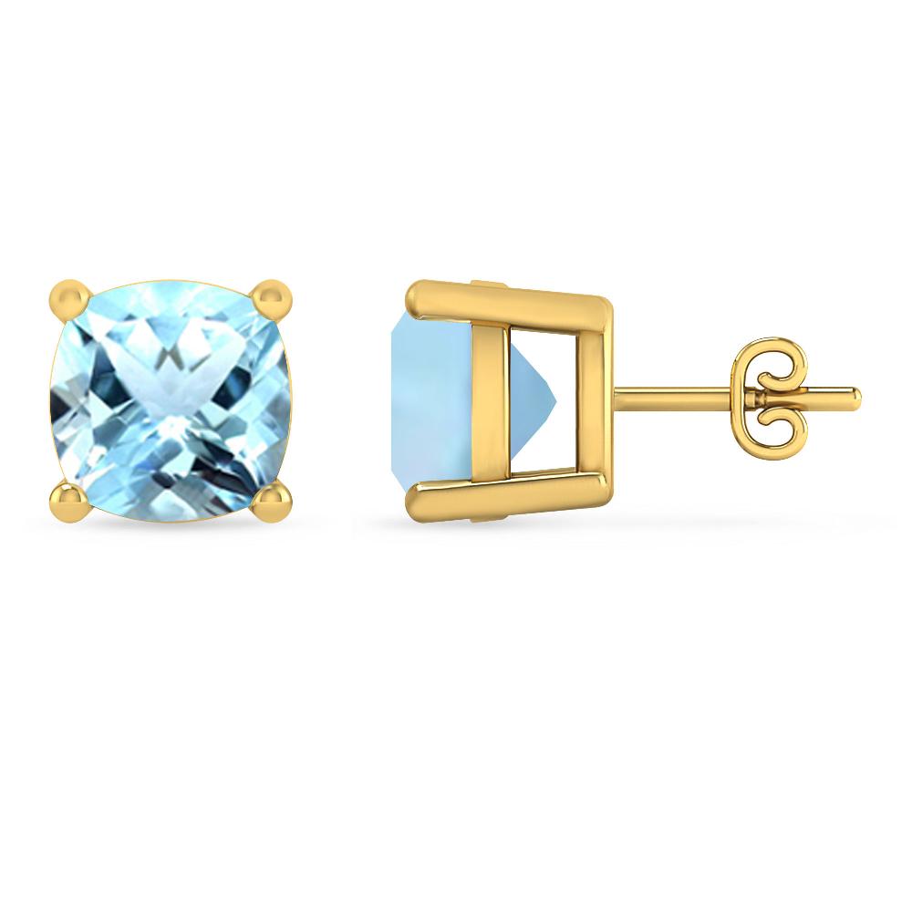 Yellow Gold - Aquamarine