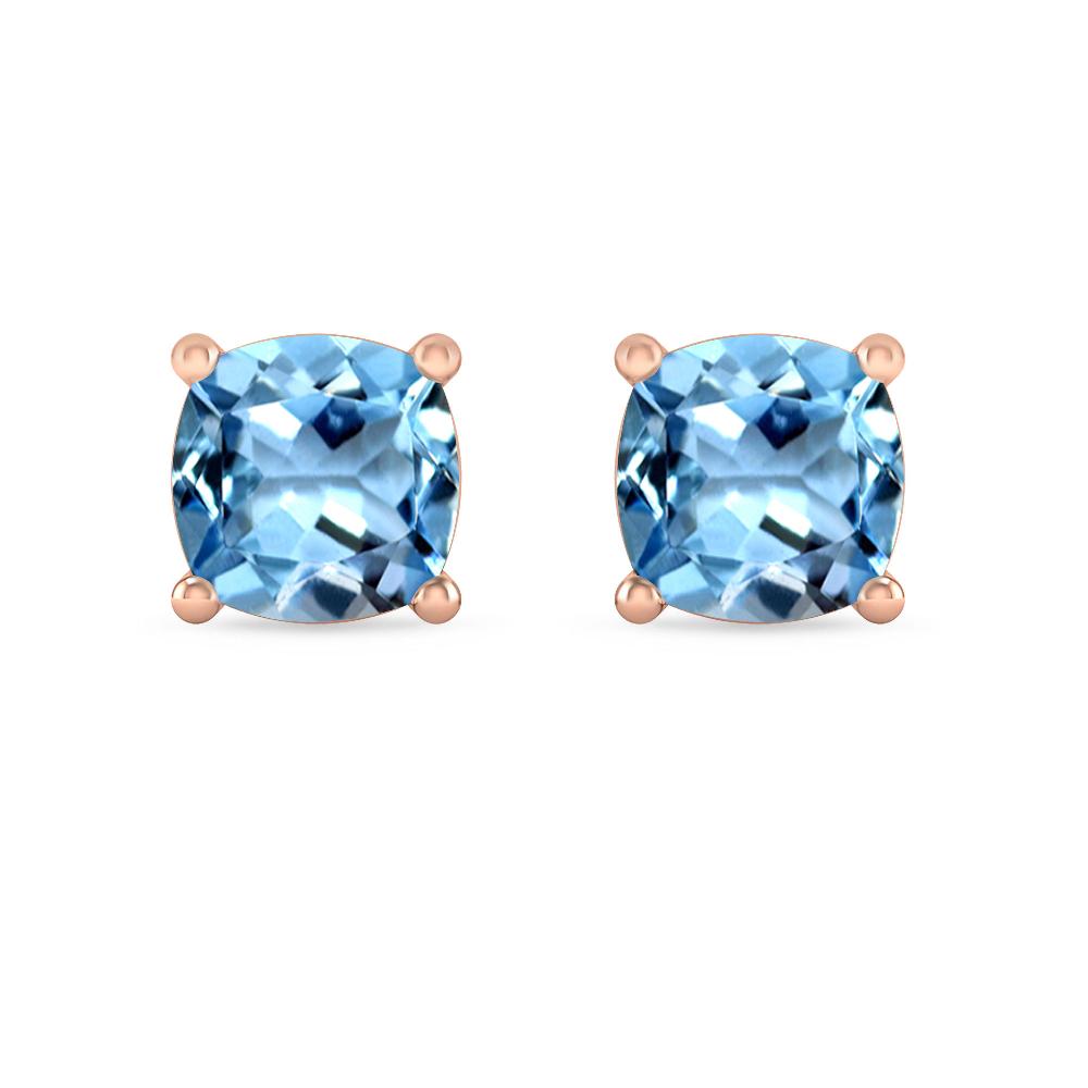 Rose Gold - Aquamarine