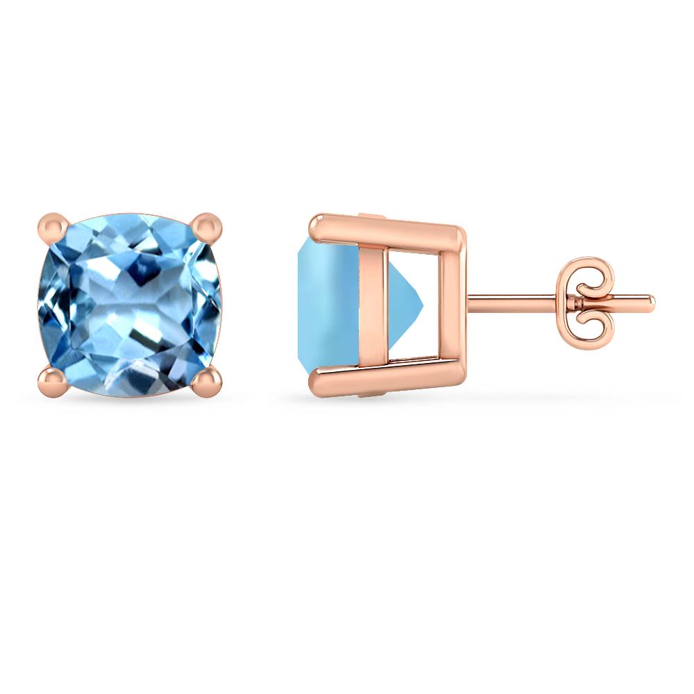 Rose Gold - Aquamarine