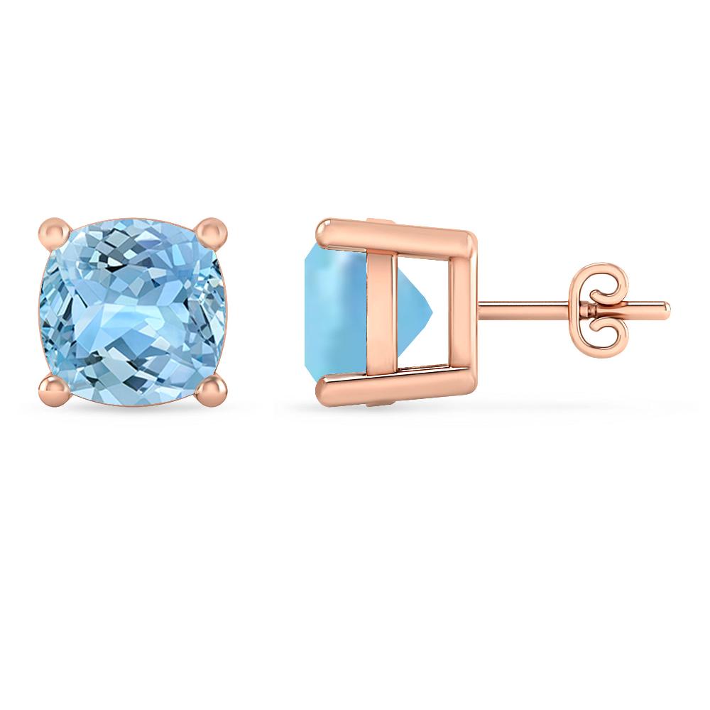 Rose Gold - Aquamarine