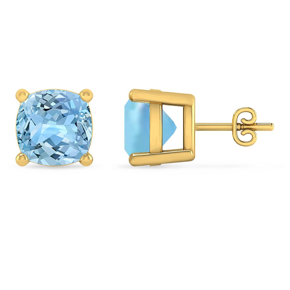 Yellow Gold - Aquamarine