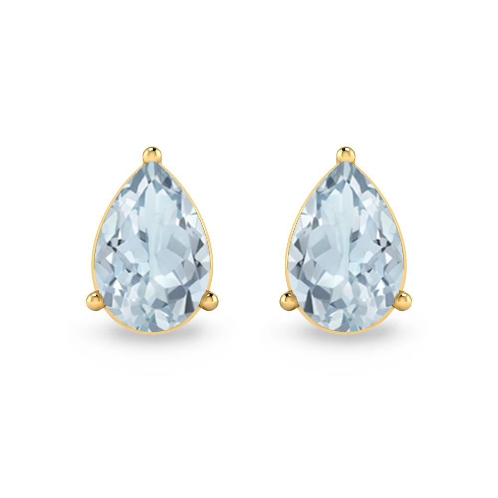 Yellow Gold - Aquamarine