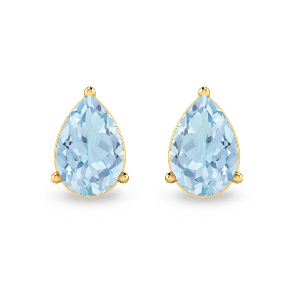 Yellow Gold - Aquamarine