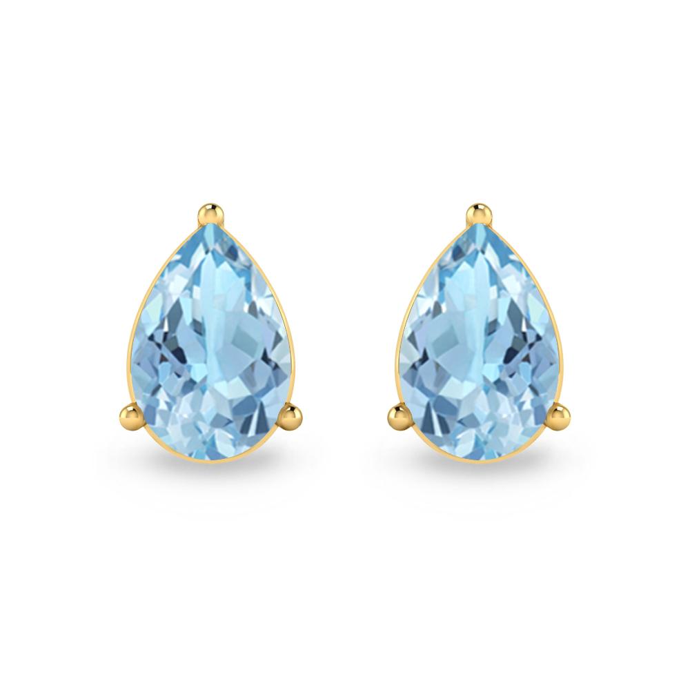 Yellow Gold - Aquamarine