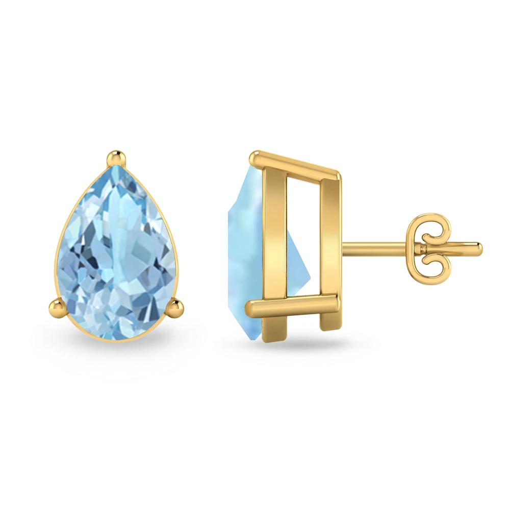 Yellow Gold - Aquamarine