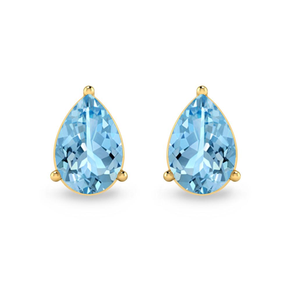 Yellow Gold - Aquamarine