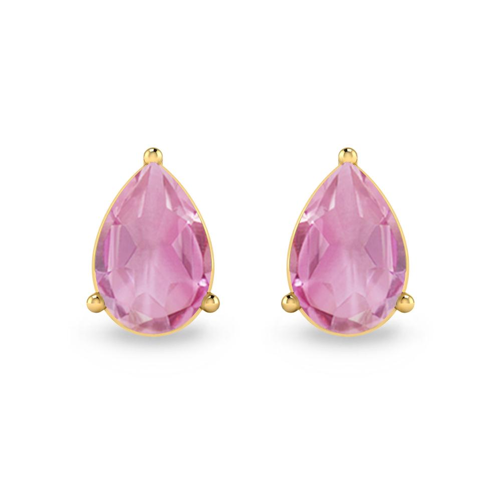 Yellow Gold - Pink Tourmaline