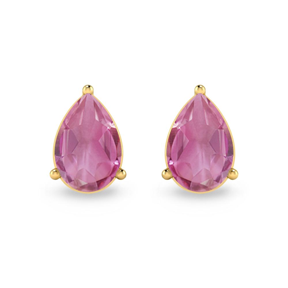 Yellow Gold - Pink Tourmaline