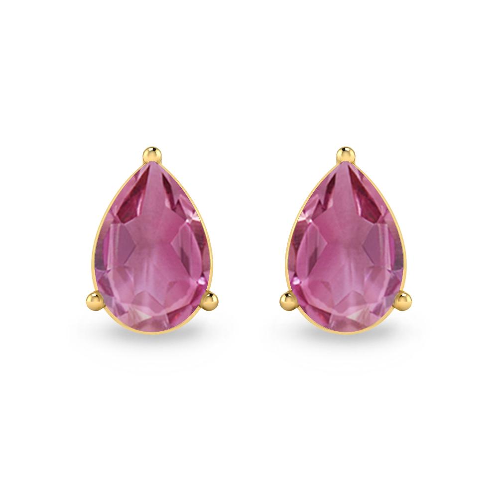 Yellow Gold - Pink Tourmaline