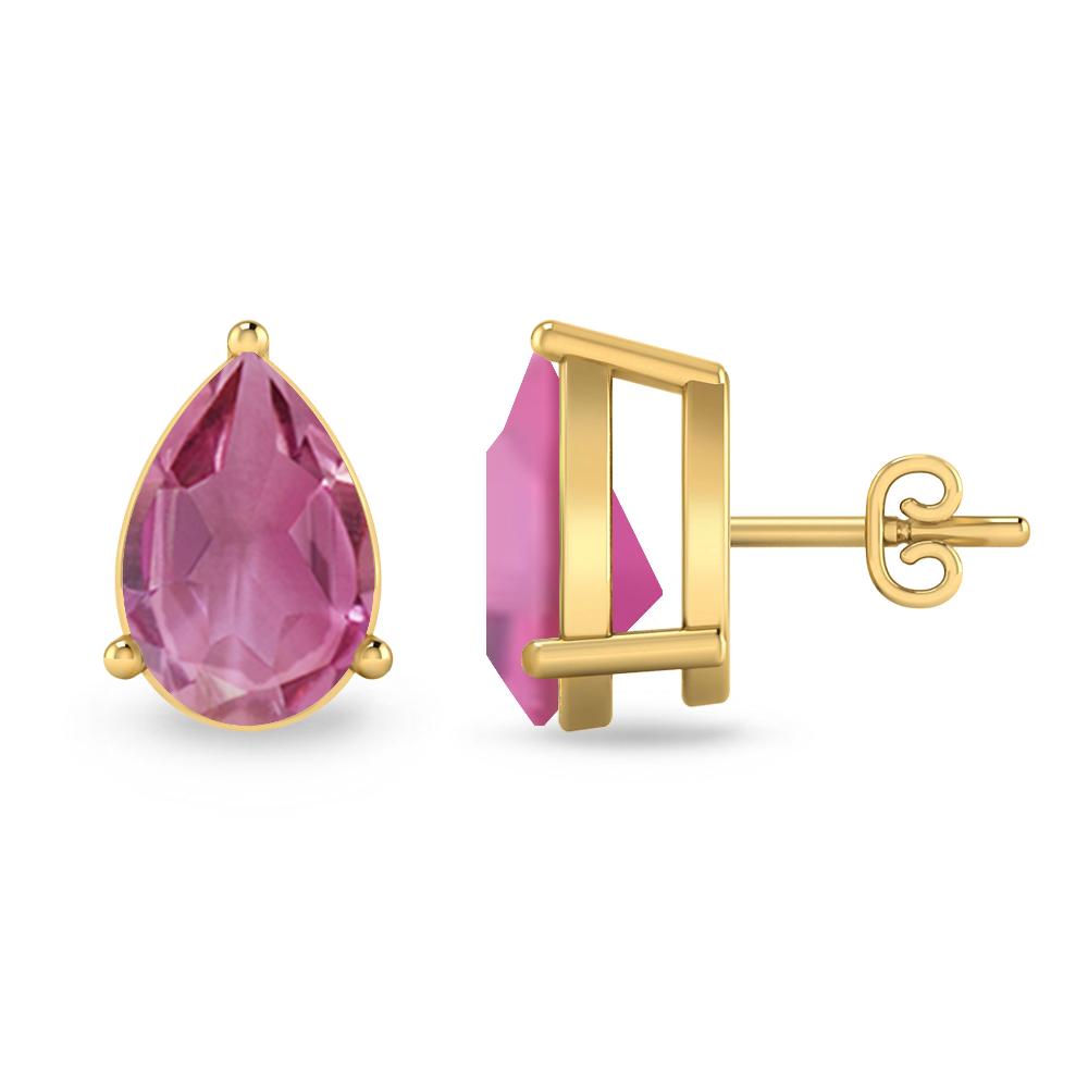 Yellow Gold - Pink Tourmaline