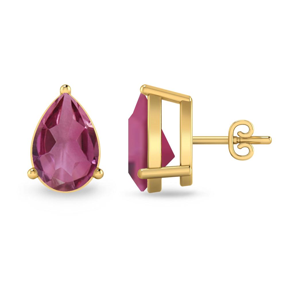 Yellow Gold - Pink Tourmaline