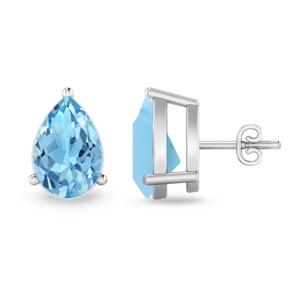 White Gold - Blue Topaz