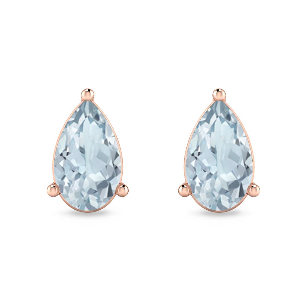 Rose Gold - Aquamarine