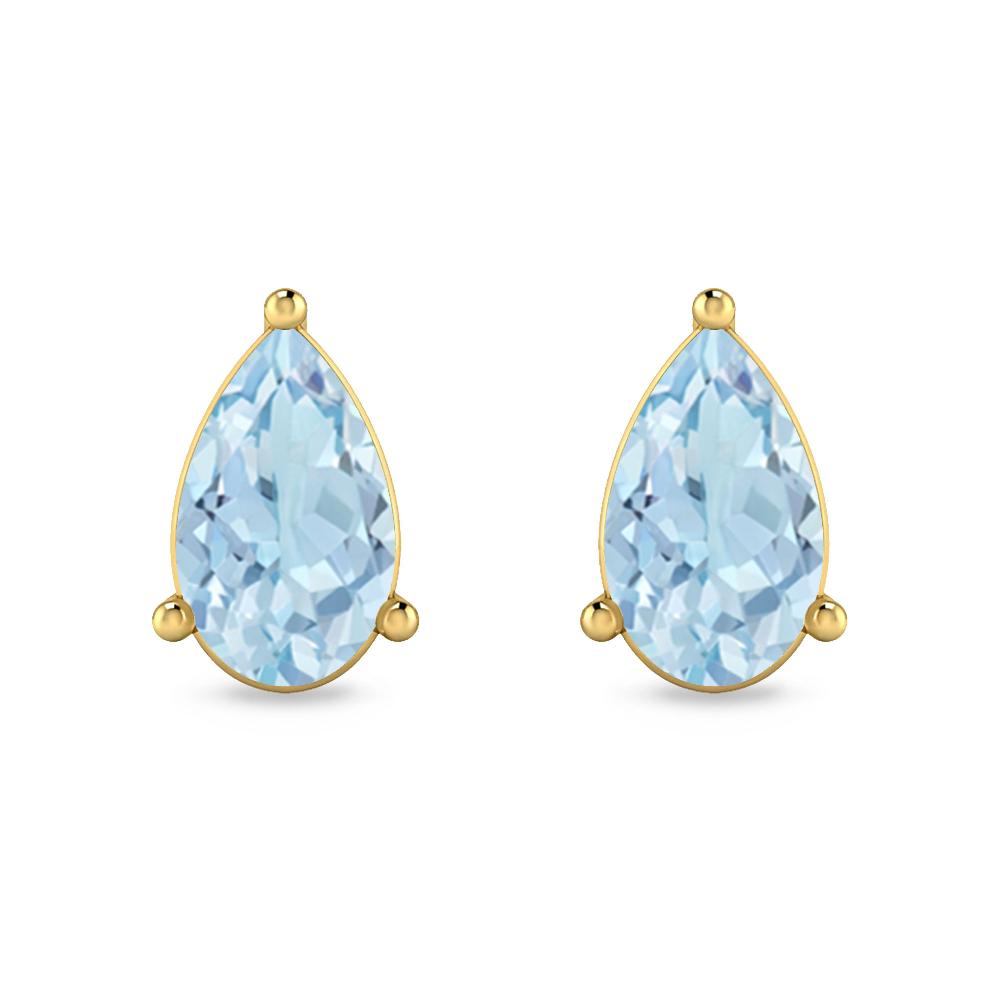 Yellow Gold - Aquamarine