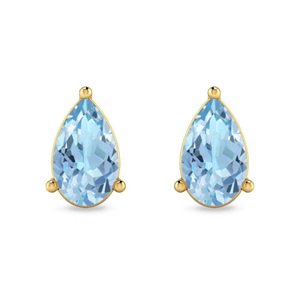 Yellow Gold - Aquamarine