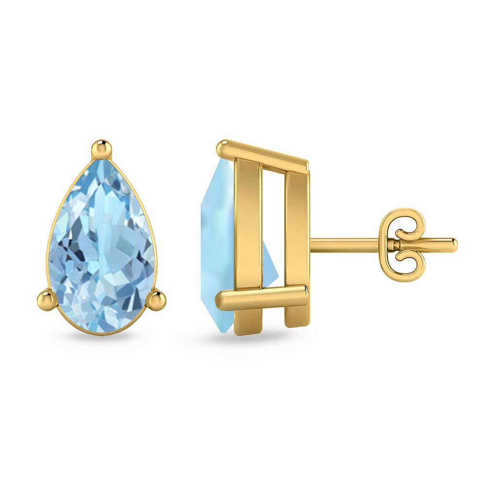 Yellow Gold - Aquamarine