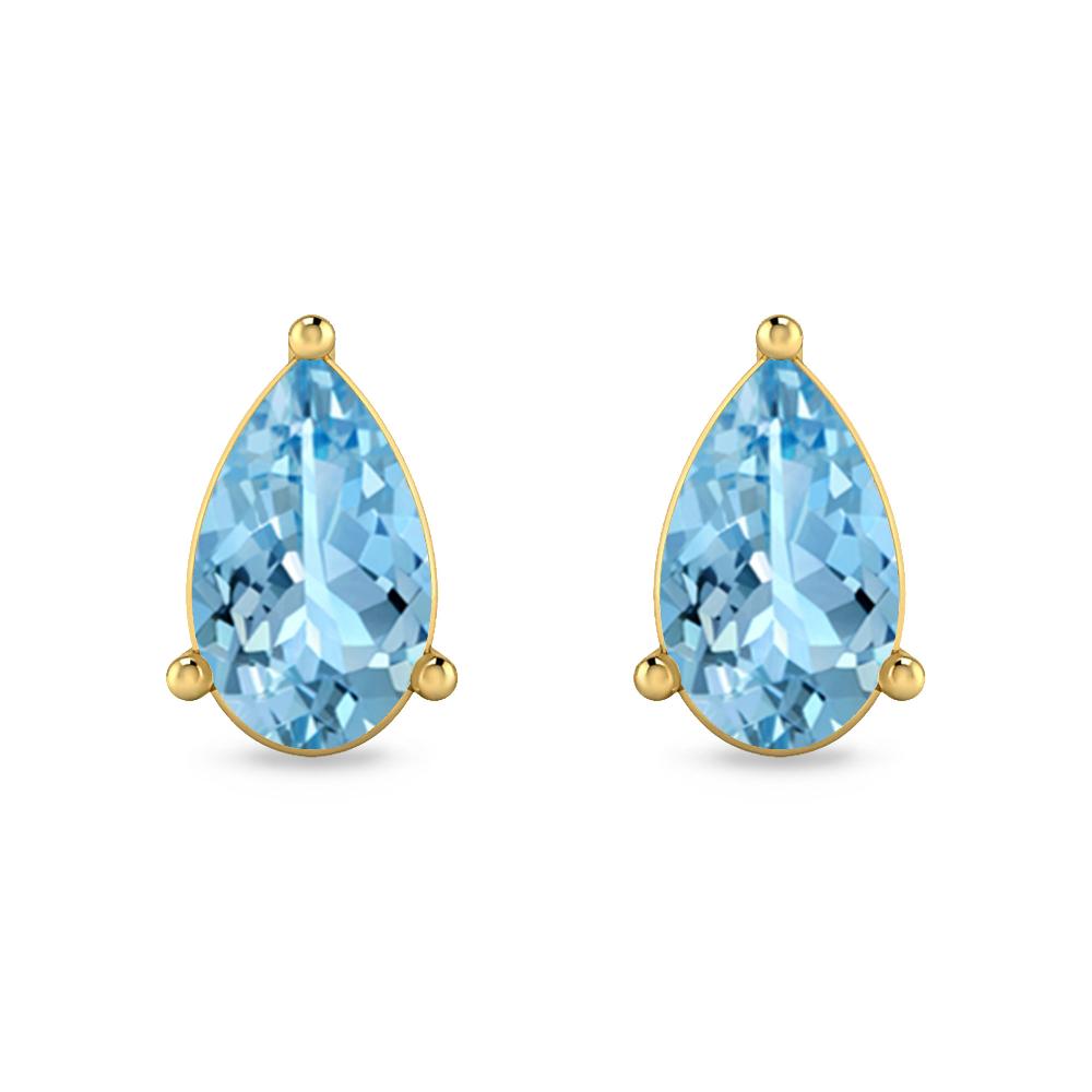 Yellow Gold - Aquamarine