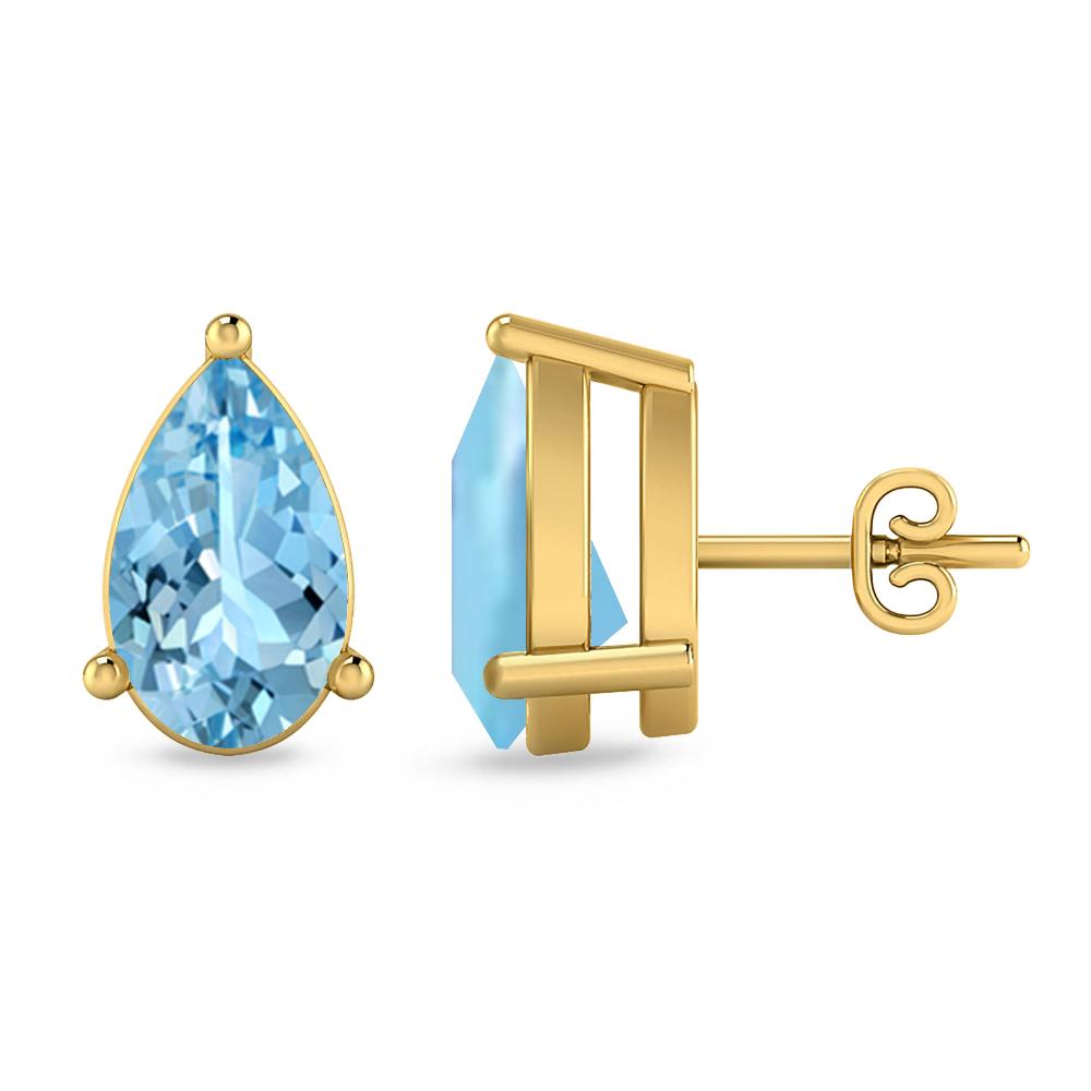 Yellow Gold - Aquamarine